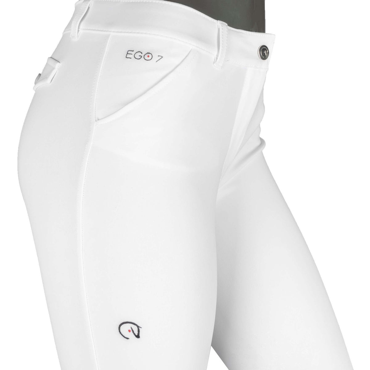 Ego7 Pantaloni da Equitazione Jumping PT Bianco