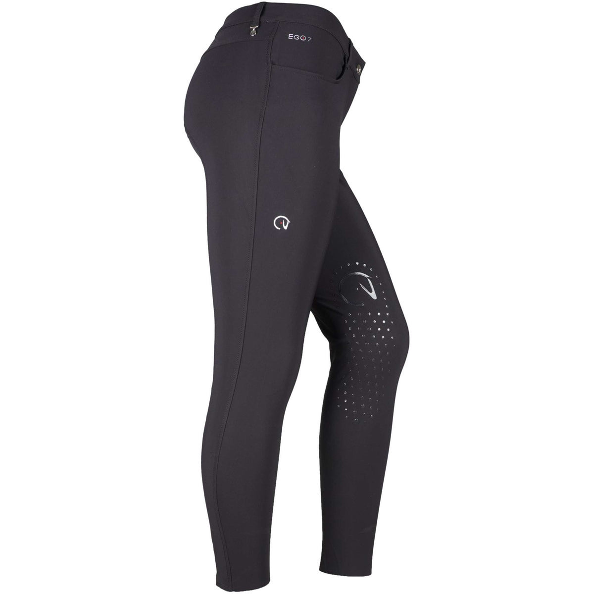Ego7 Pantaloni da Equitazione Jumping VB Nero