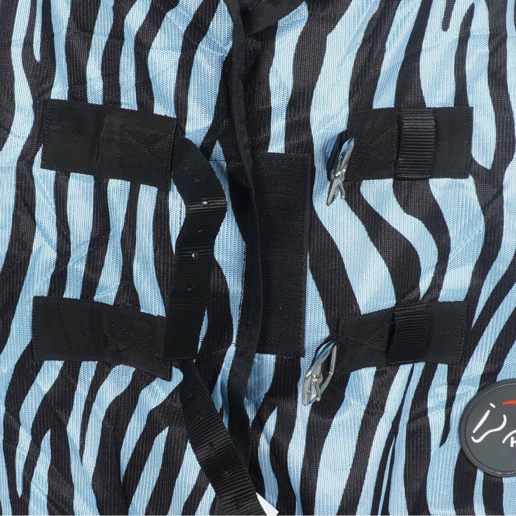 HKM Coperta Antimosche Zebra Acqua/Nero