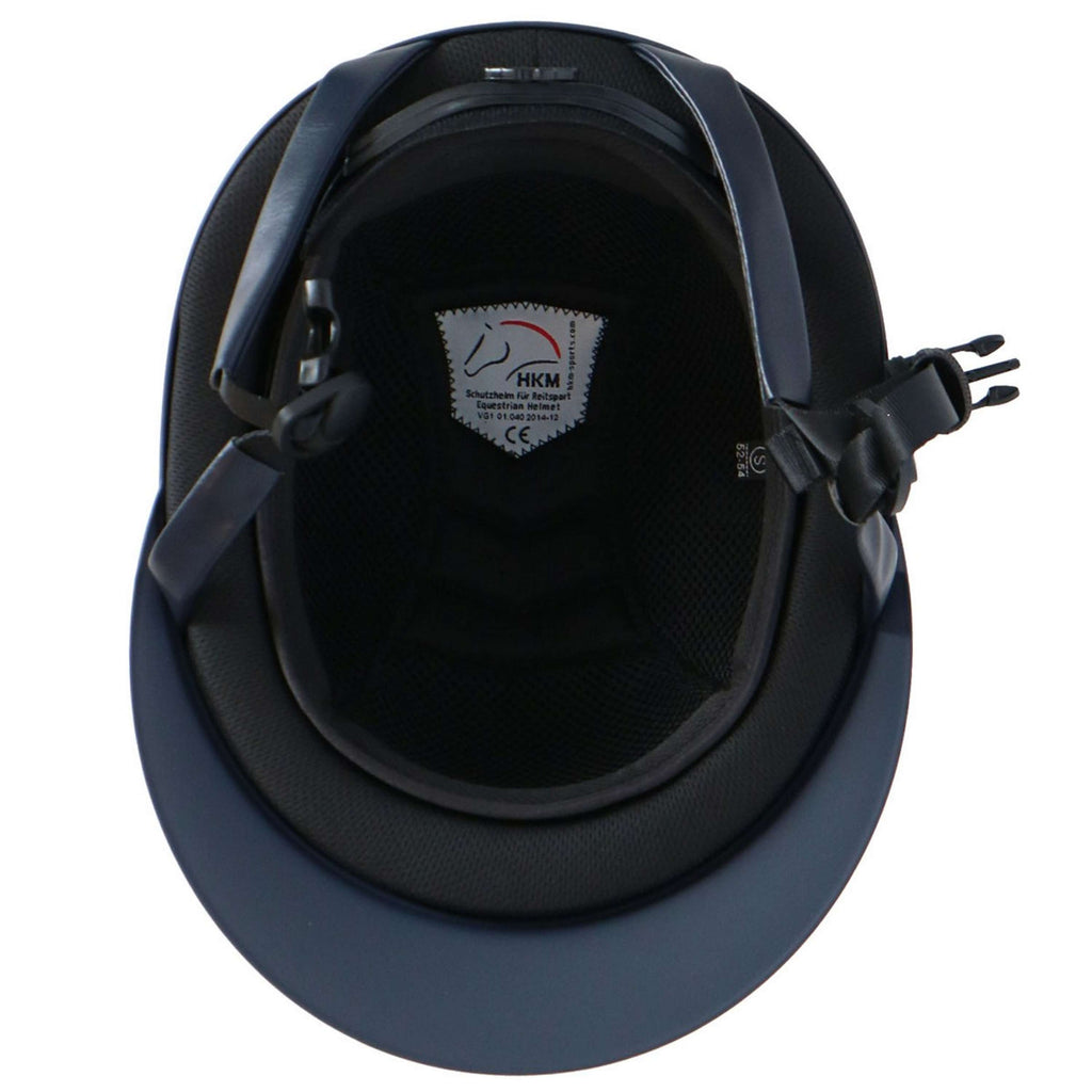 HKM Casco da equitazione Lady Shield Diamond Blu scuro