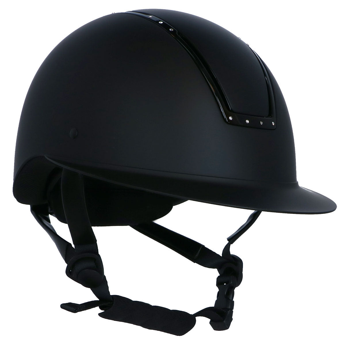 HKM Casco da equitazione Lady Shield Diamond Nero