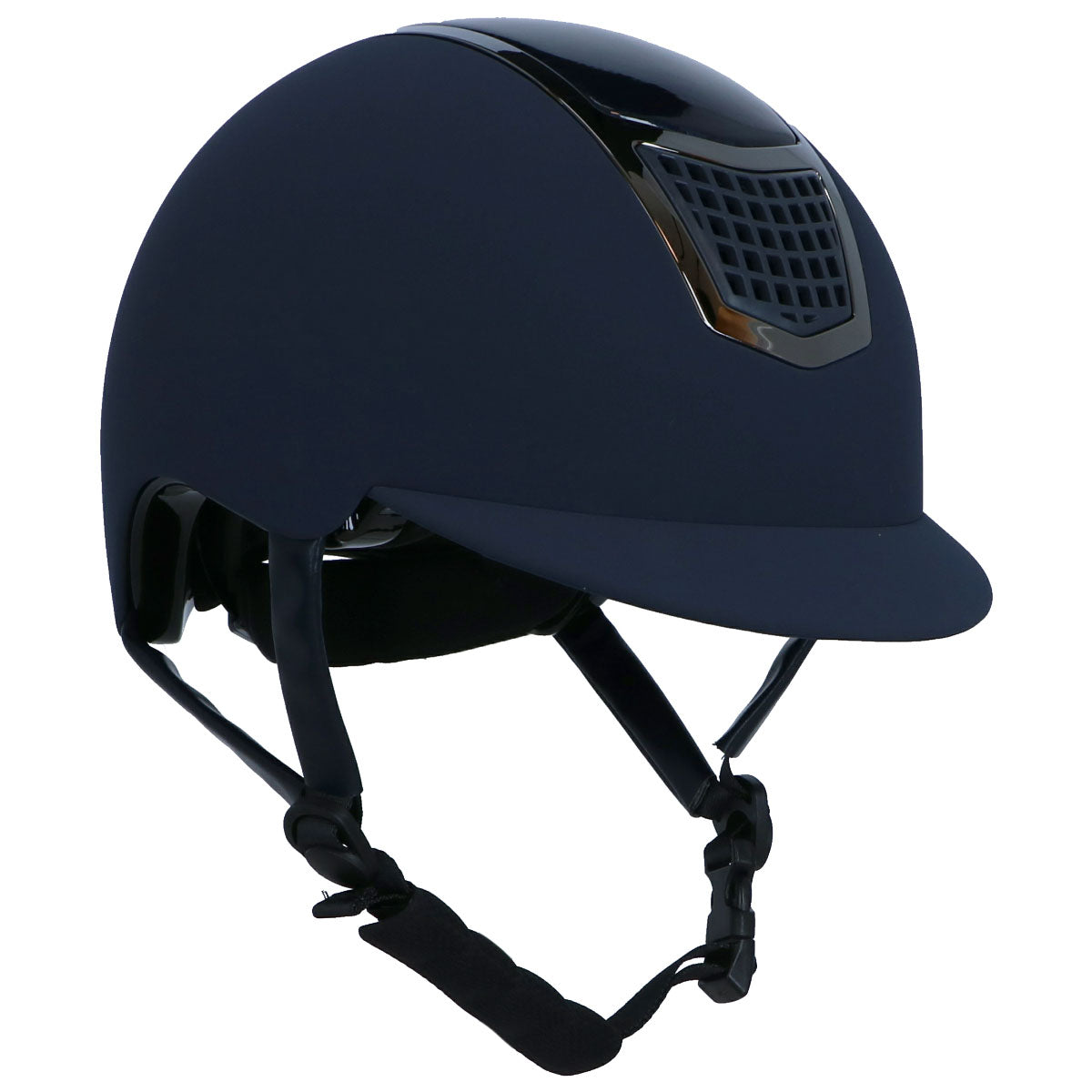 HKM Casco da equitazione Carbon Professional Blu scuro