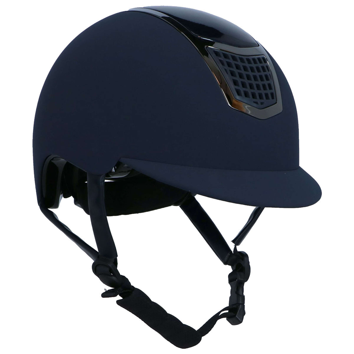 HKM Casco da equitazione Carbon Professional Blu scuro