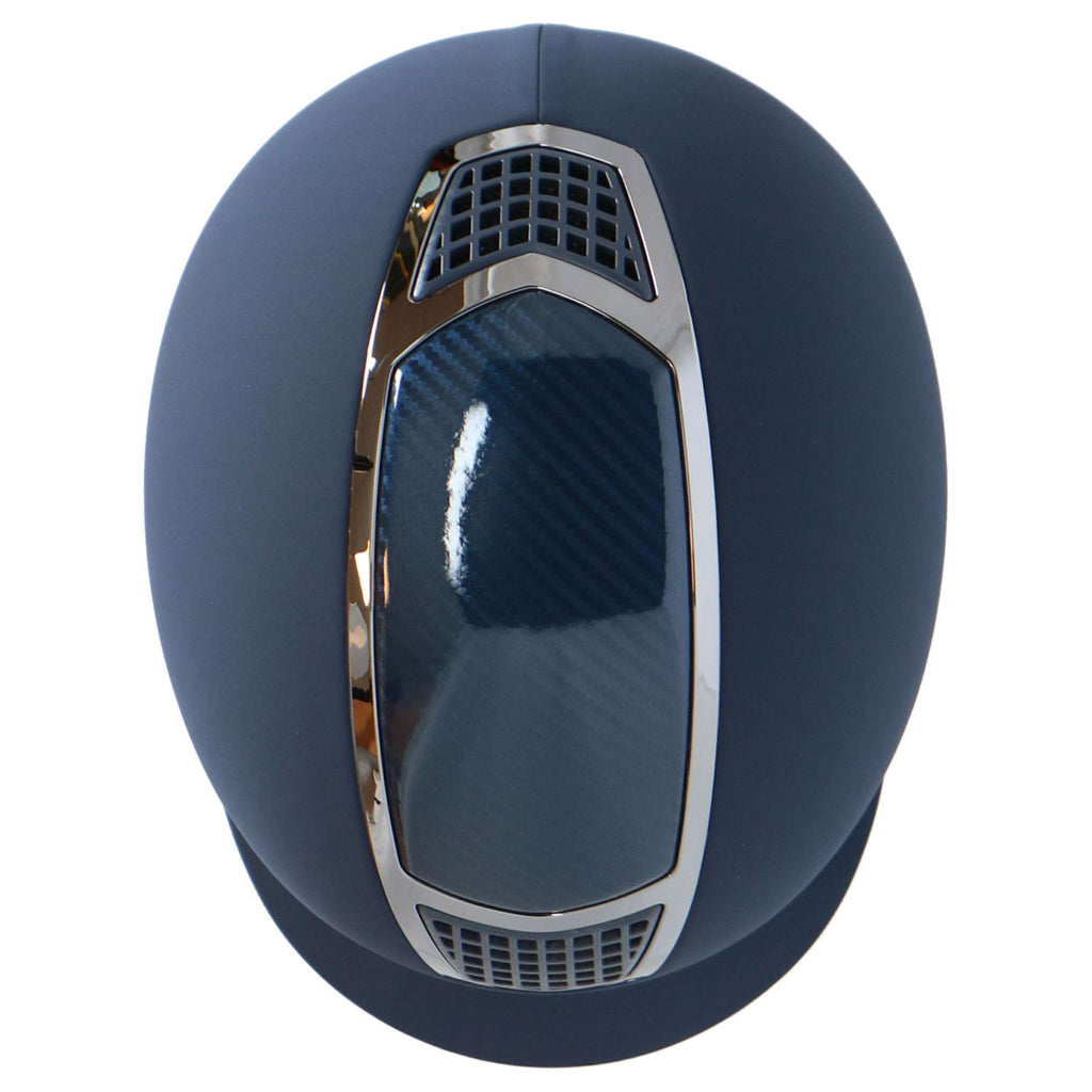 HKM Casco da equitazione Carbon Professional Blu scuro