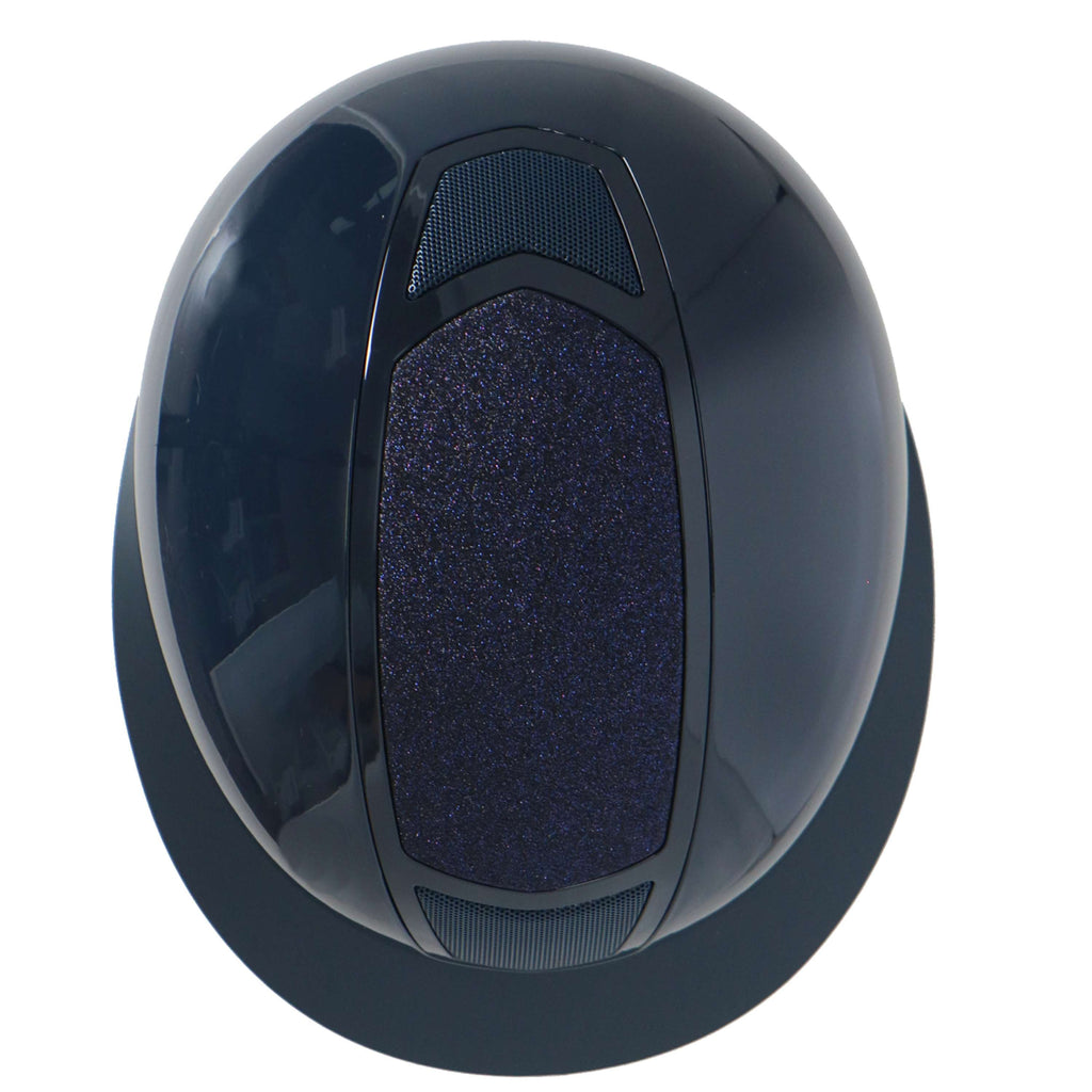 HKM Casco da equitazione Shiny Diamond Blu scuro