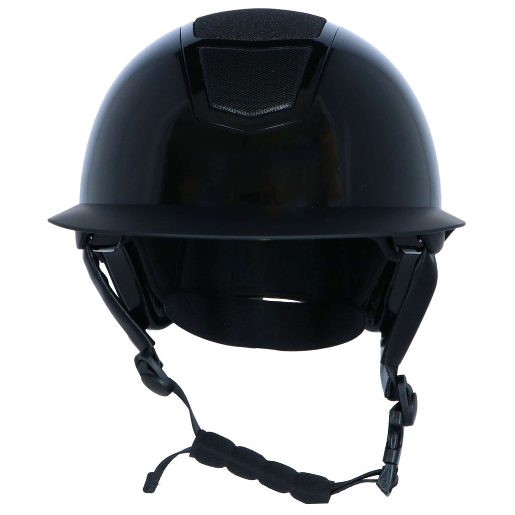 HKM Casco da equitazione Shiny Diamond Nero