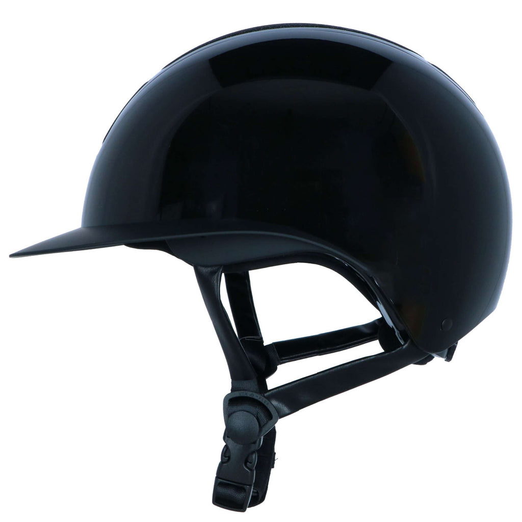 HKM Casco da equitazione Shiny Diamond Nero