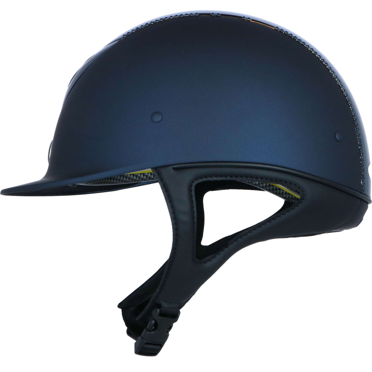 OneK Casco da equitazione Mips Defender Matt Glossy Top Swarovski Navy