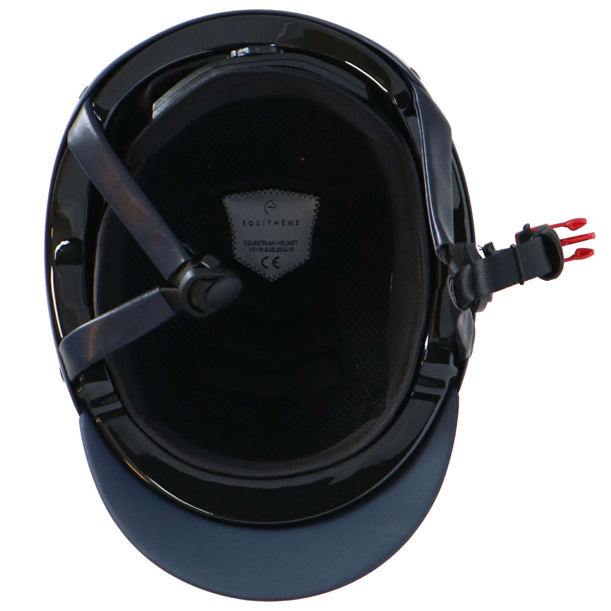 EQUITHÈME Casco da equitazione Airy Blu/Luccicante