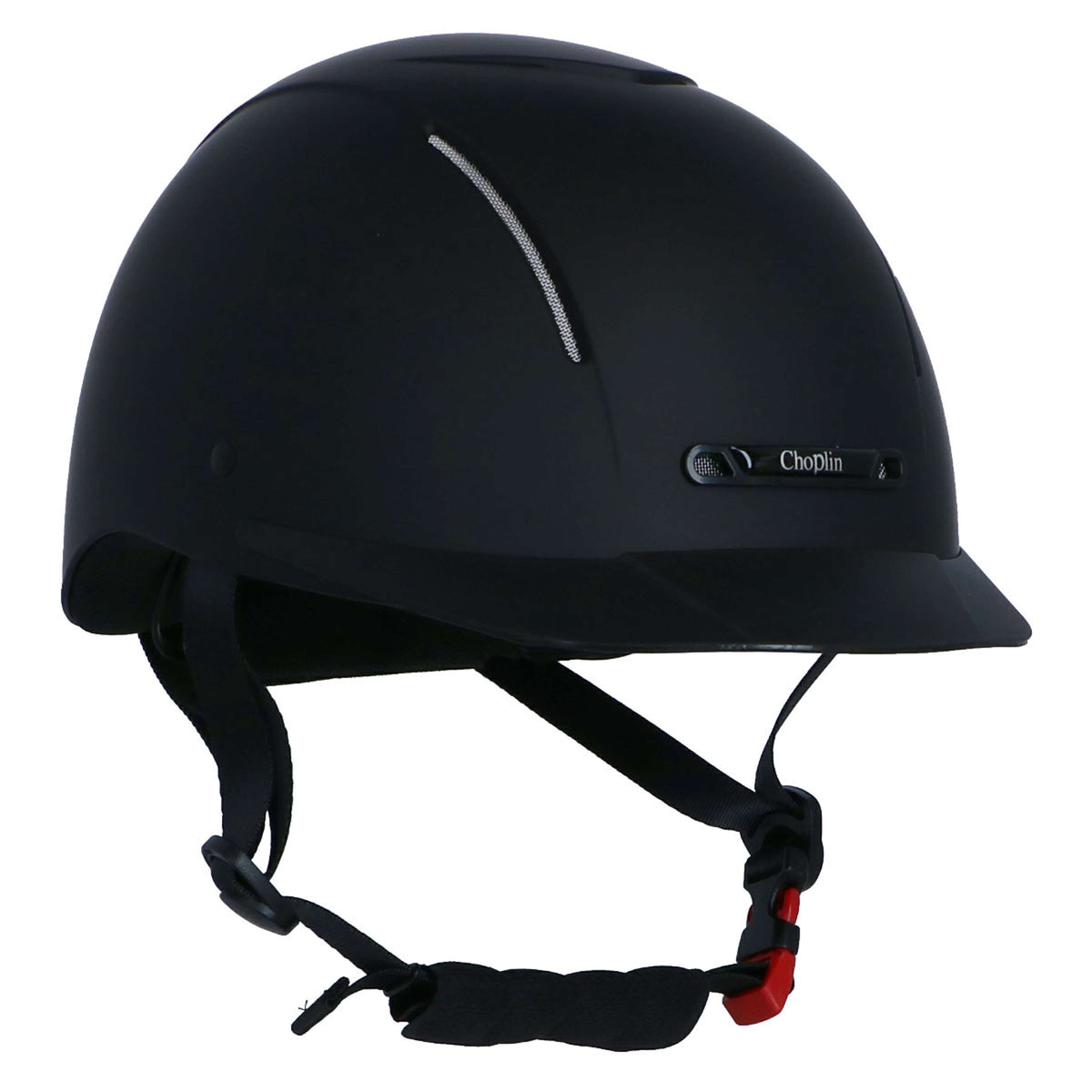 Choplin Casco da equitazione Plume Nero opaco