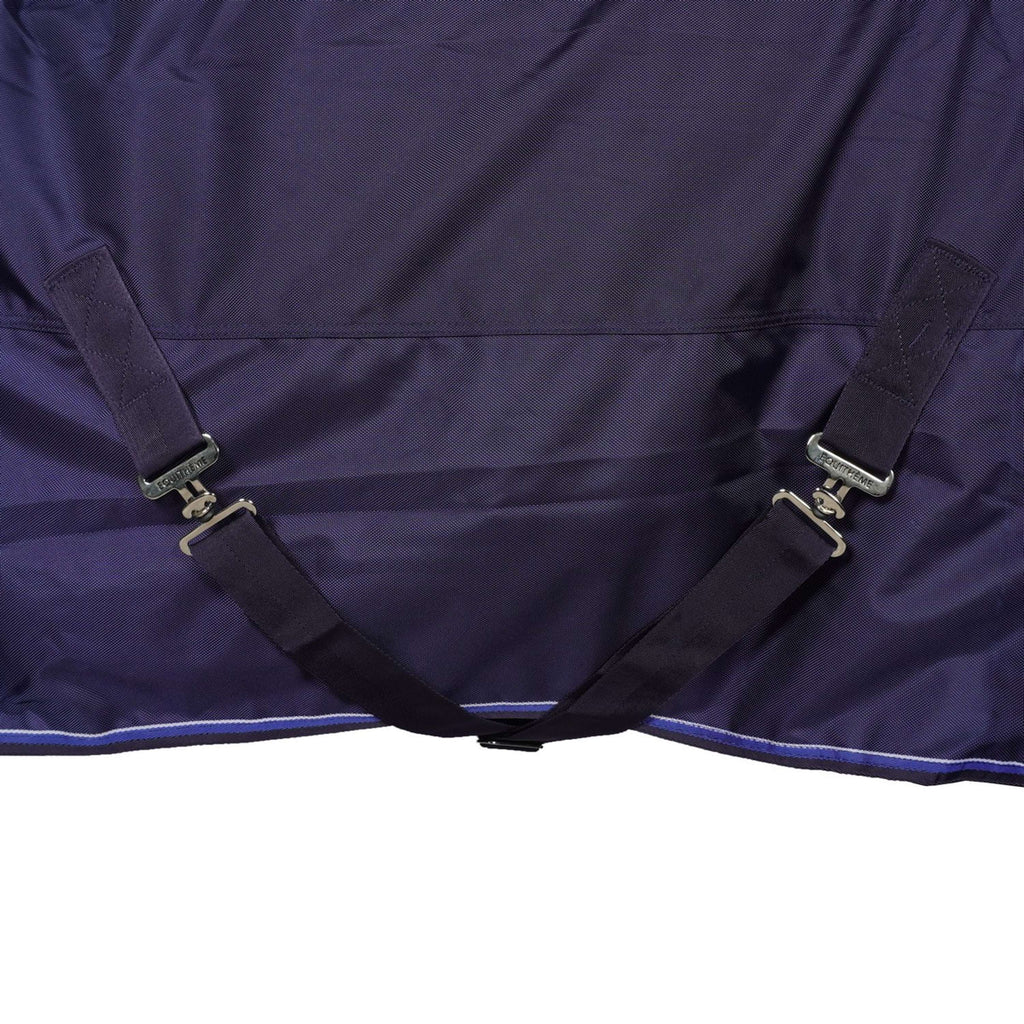 EQUITHÈME Tappeto da Esterno Pro Series Tyrex 1680D 220g con collo Navy