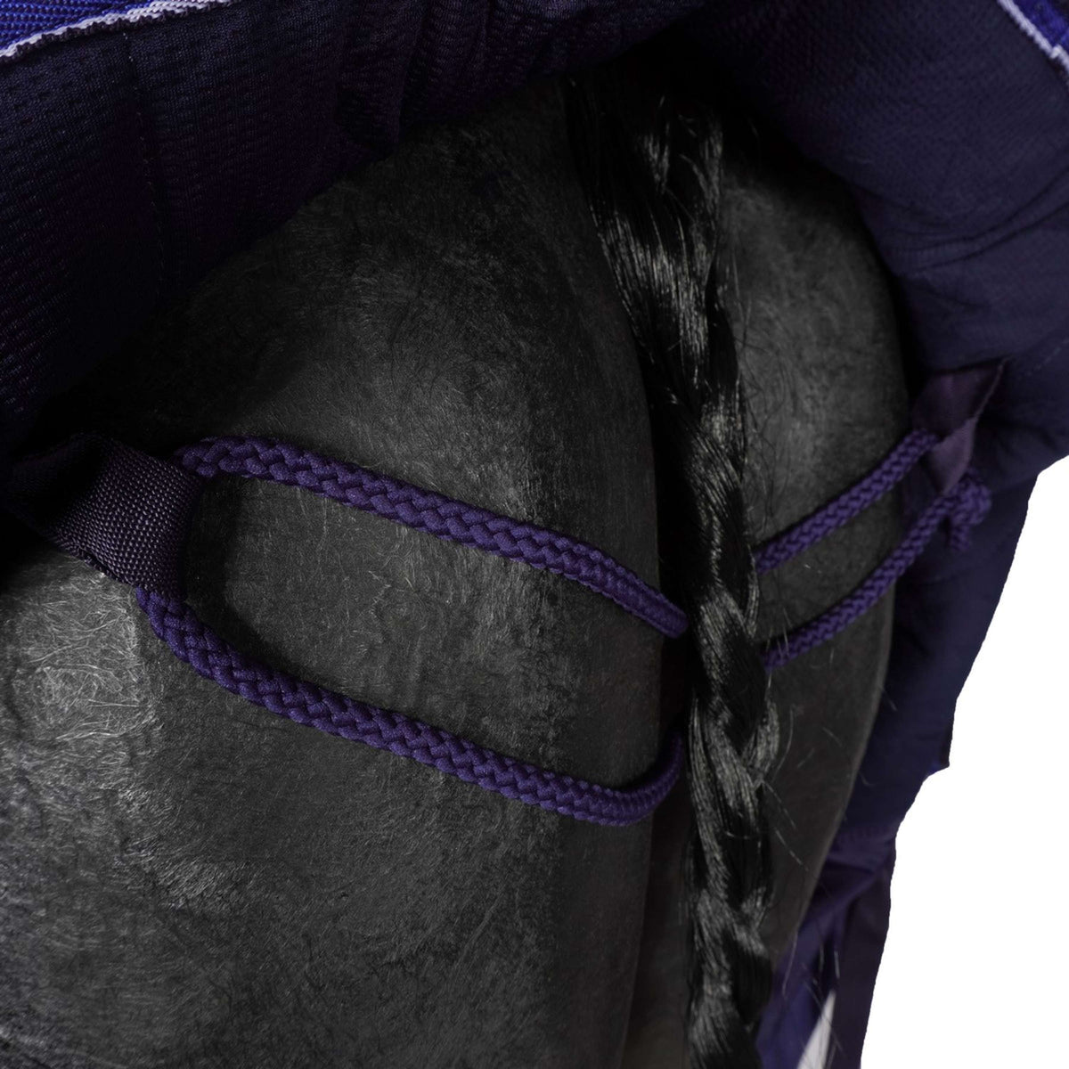 EQUITHÈME Tappeto da Esterno Pro Series Tyrex 1680D 220g con collo Navy