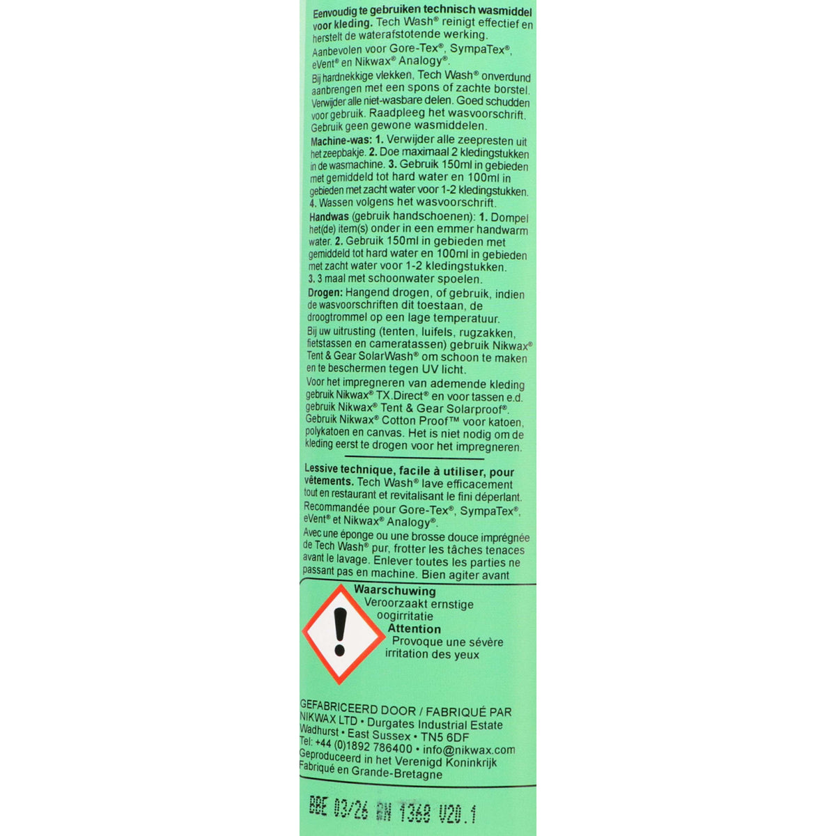 Nikwax Lavaggio tecnico