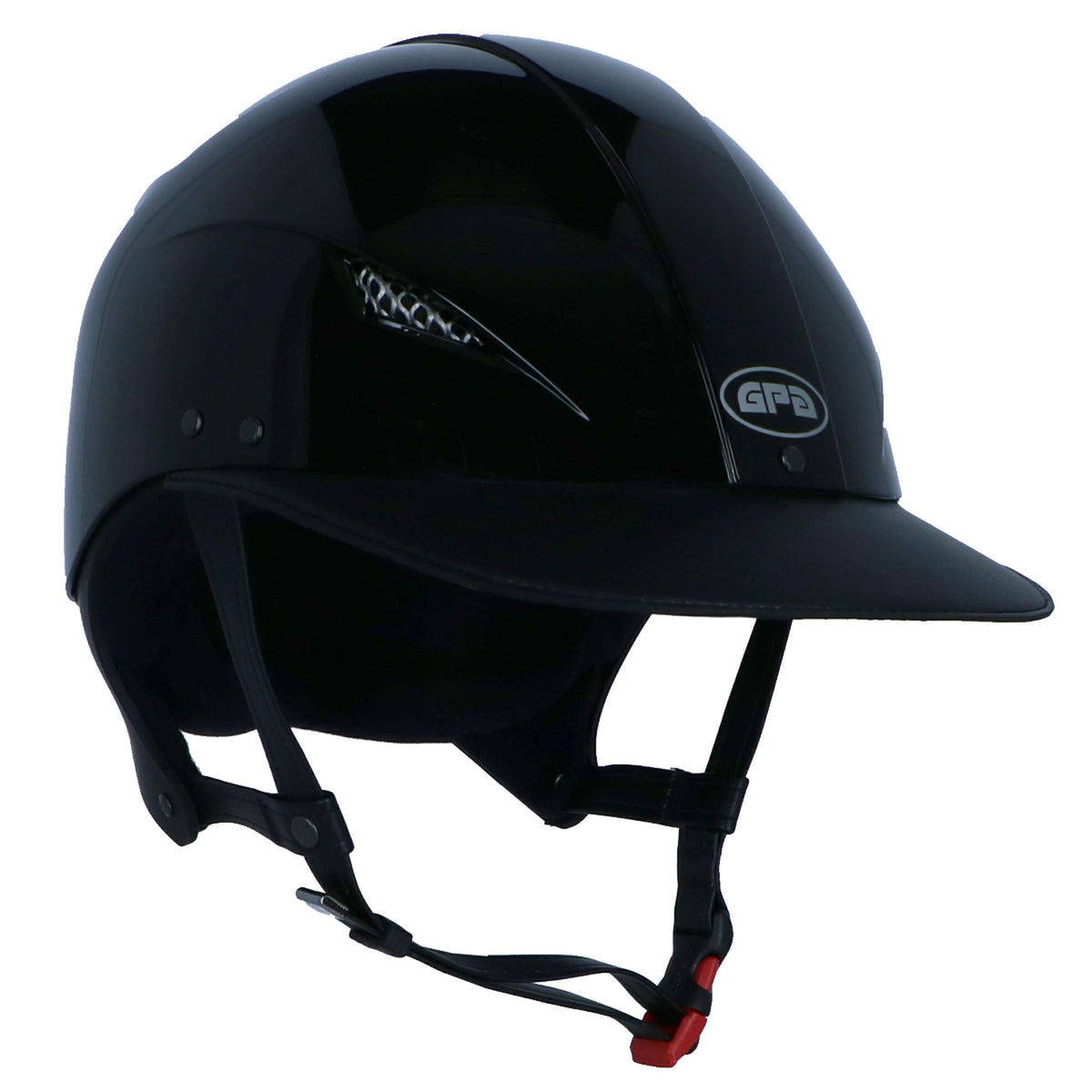 GPA Casco da equitazione Easy Evo Hybrid Nero lucido