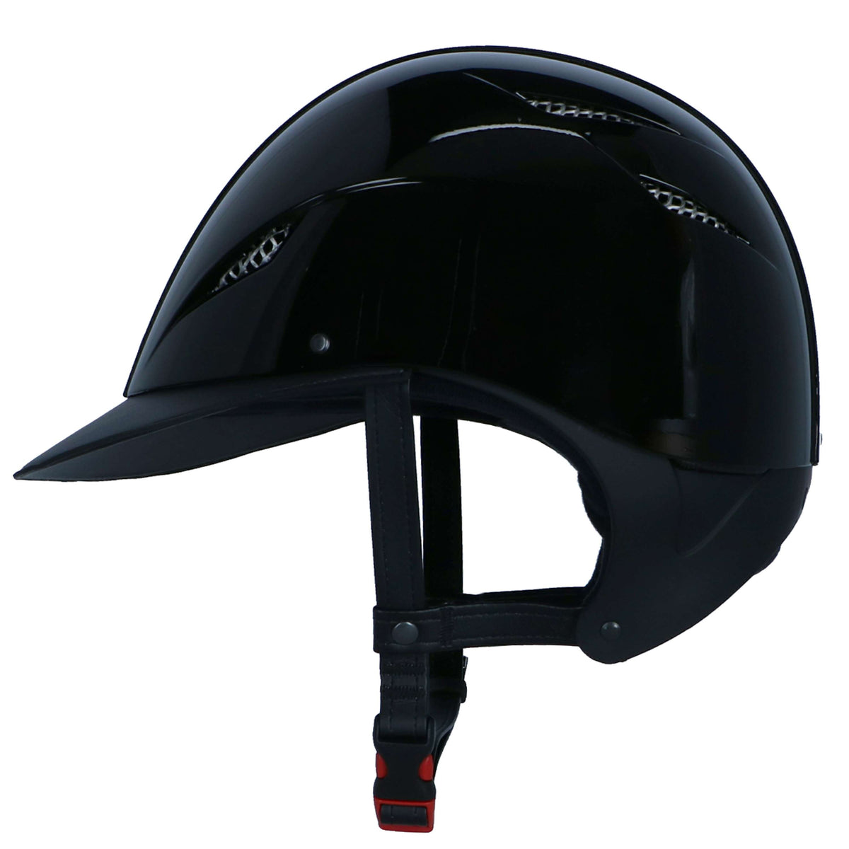 GPA Casco da equitazione Easy Evo Hybrid Nero lucido