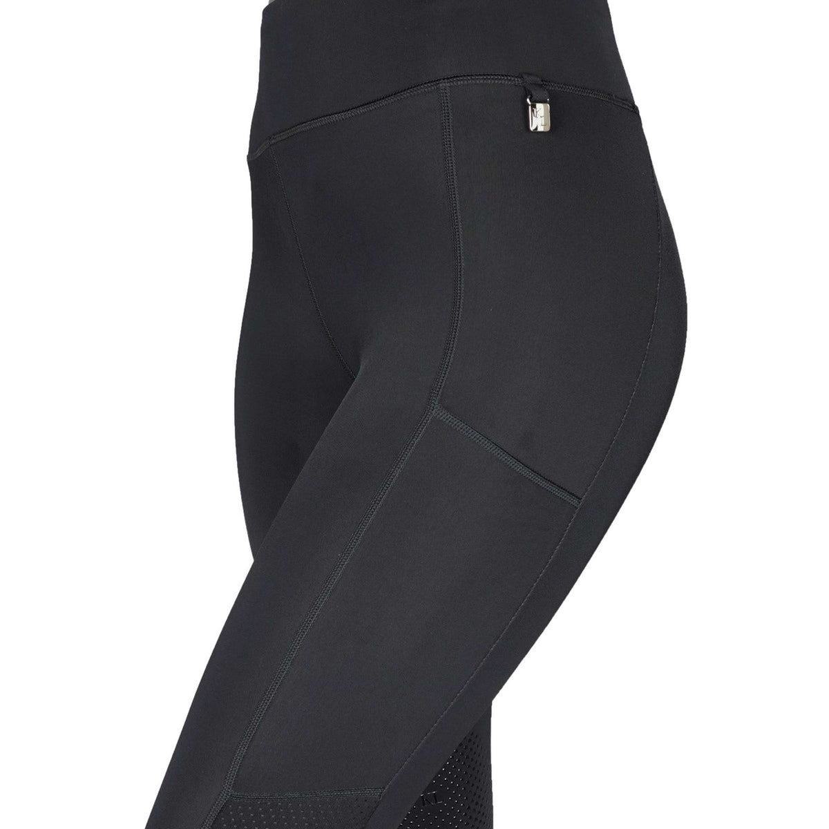 Kingsland Pantaloni da Equitazione Classic Klkatinka F-Tec2 F-Grip Nero