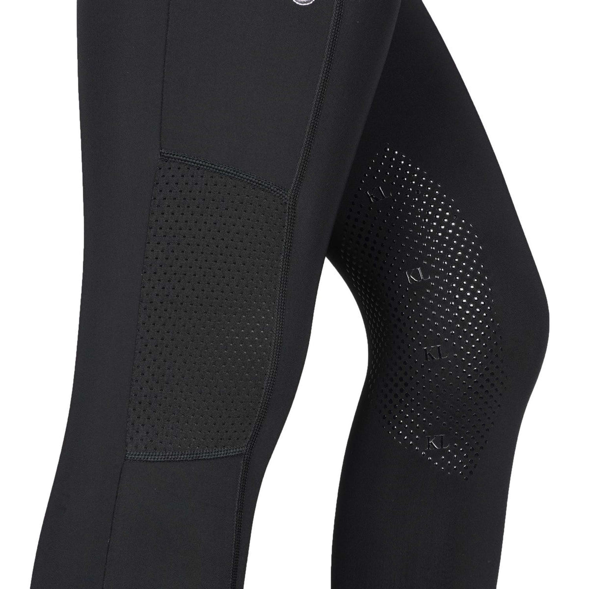 Kingsland Pantaloni da Equitazione Classic Klkatinka F-Tec2 F-Grip Nero