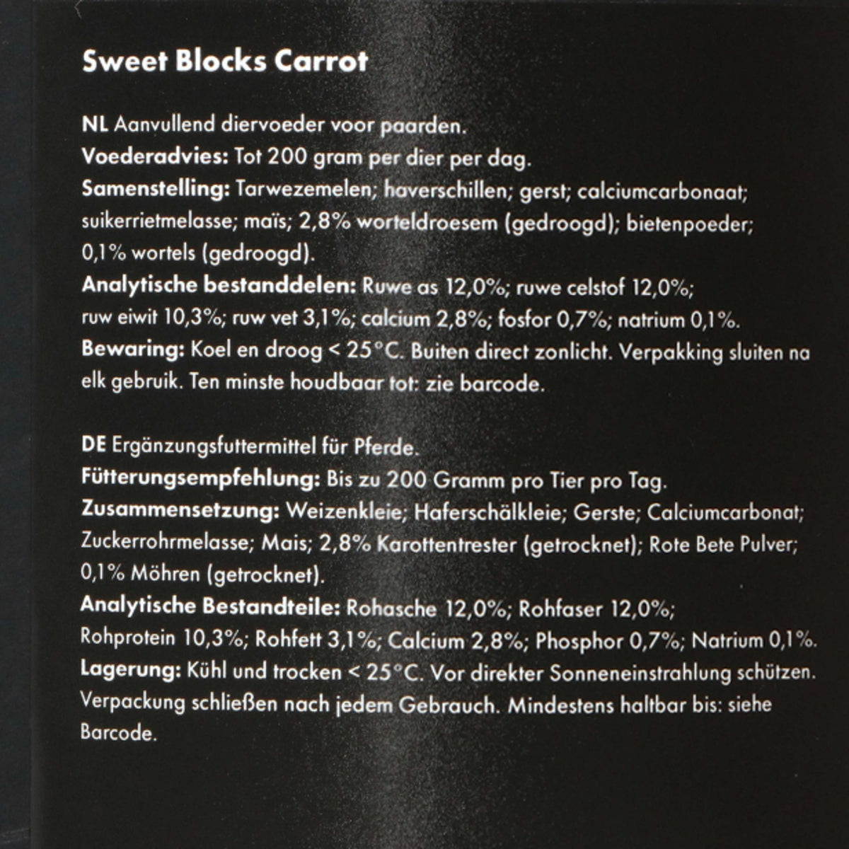 Excellent Sweet Carrot Blocks Radice