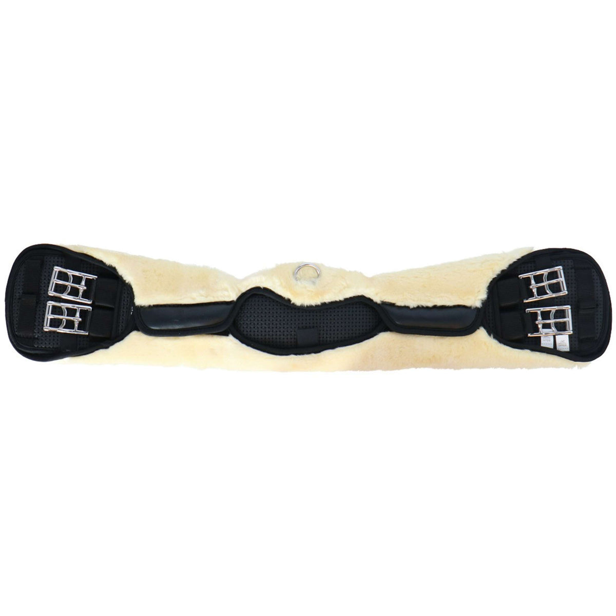 Catago Sottopancia da dressage Faux Fur Nero