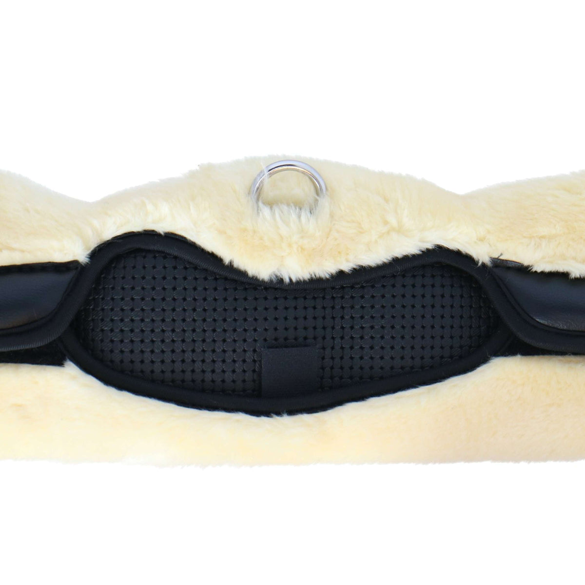 Catago Sottopancia da dressage Faux Fur Nero