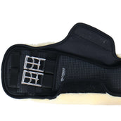 Catago Sottopancia da dressage Faux Fur Nero