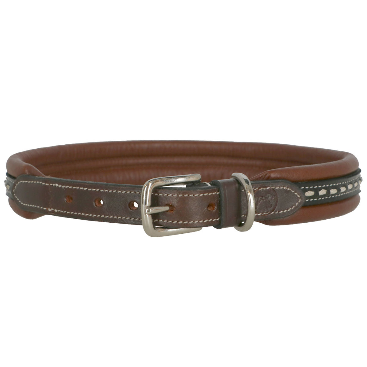 Pénélope Halsband Point Sellier Pelle L'Avana