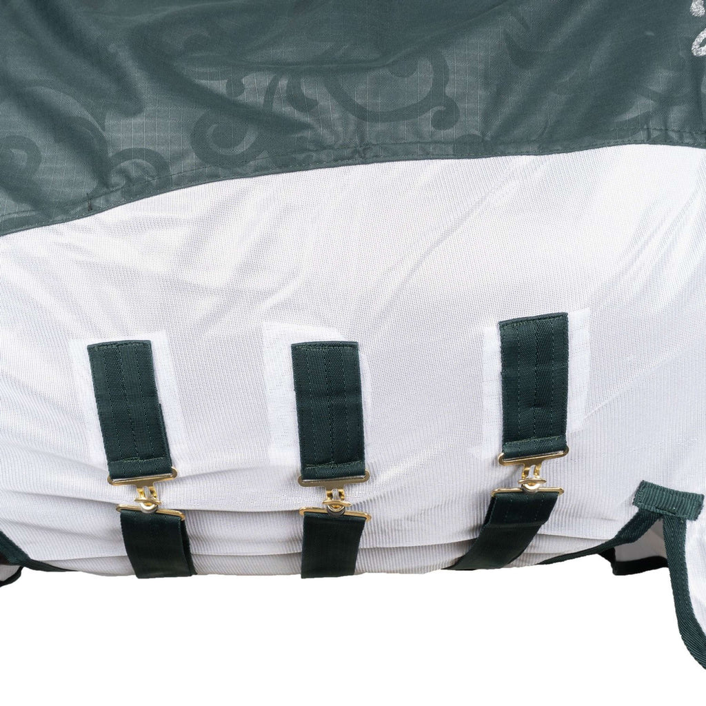 Imperial Riding Mosca e Coperta Antipioggia IRHSuper-Dry Verde foresta