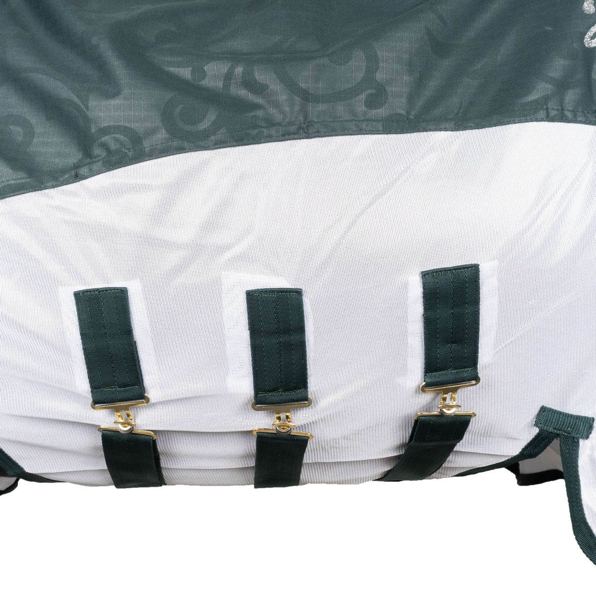 Imperial Riding Mosca e Coperta Antipioggia IRHSuper-Dry Verde foresta