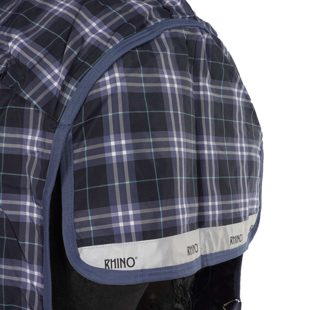 Rhino Plus Turnout Lite Navy Check/Indigo