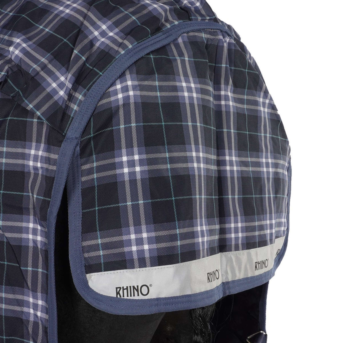 Rhino Plus Turnout Lite Navy Check/Indigo