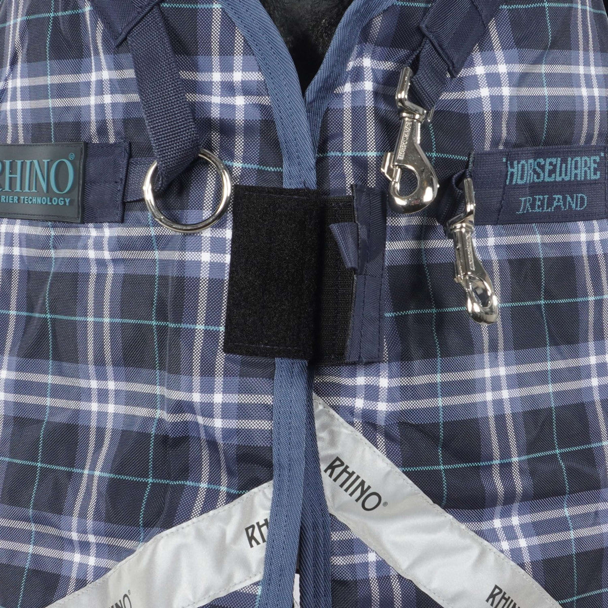 Rhino Plus Turnout Lite Navy Check/Indigo