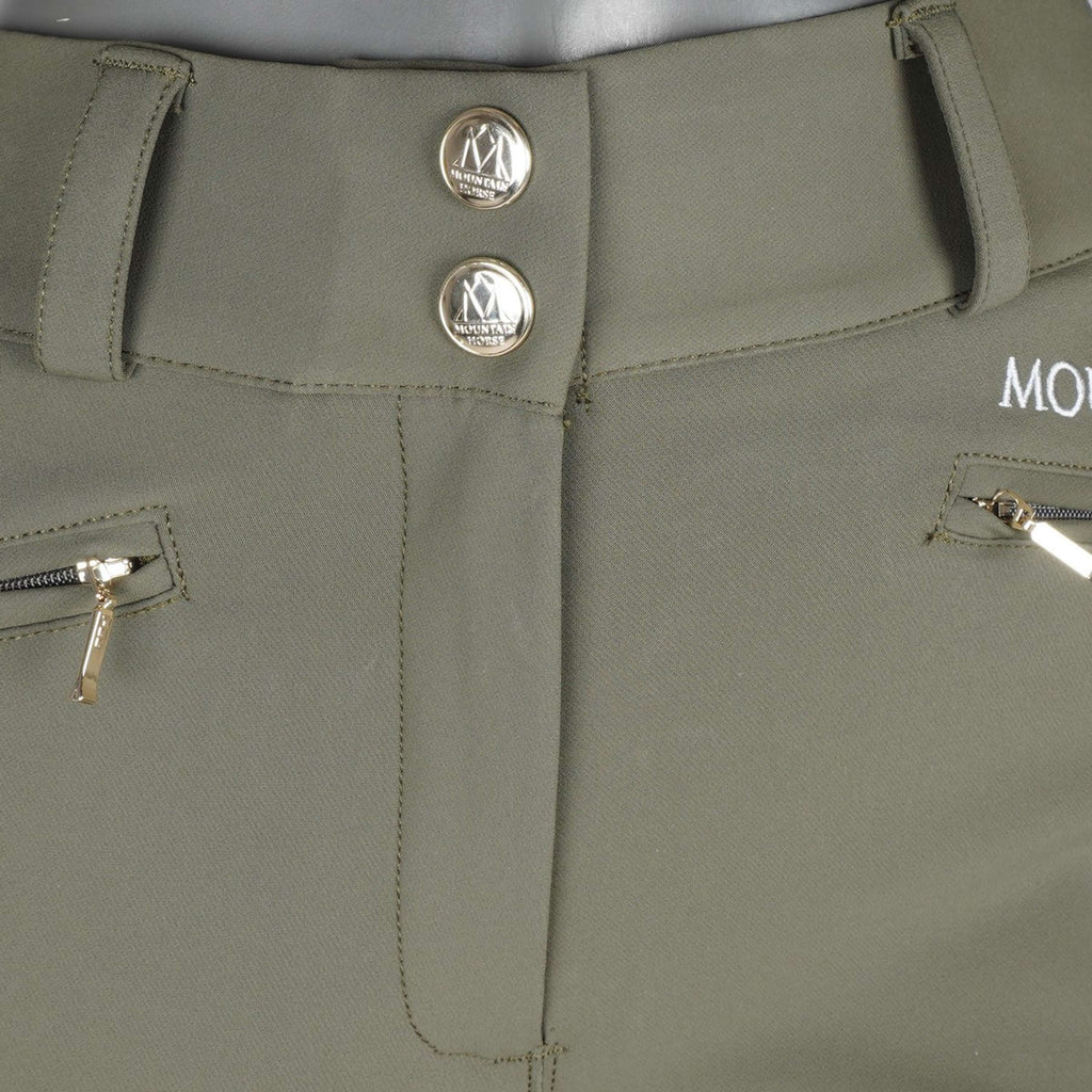 Mountain Horse Pantaloni da Equitazione Diana Verde