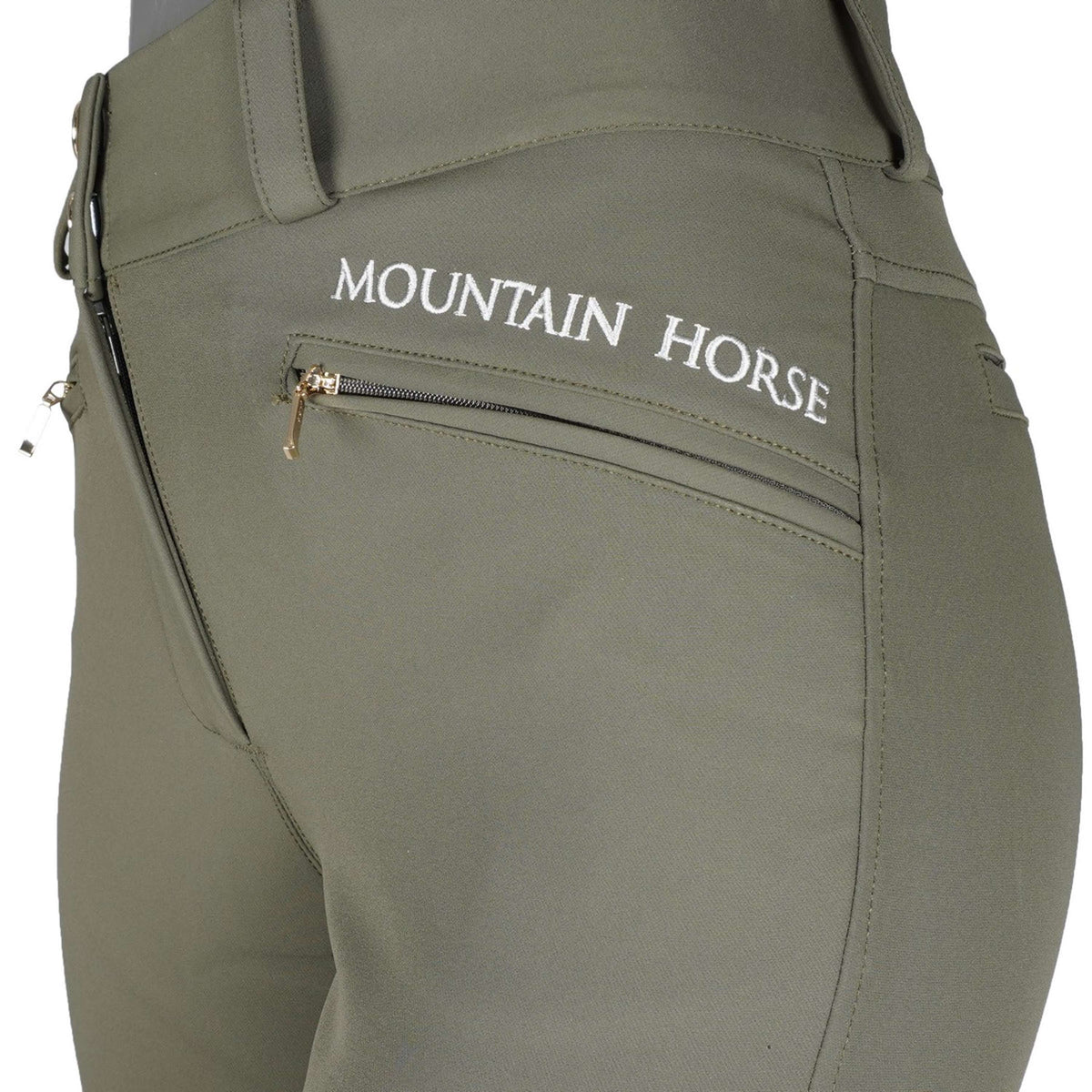 Mountain Horse Pantaloni da Equitazione Diana Verde