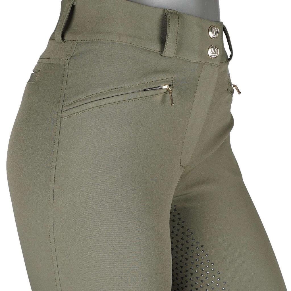 Mountain Horse Pantaloni da Equitazione Diana Verde