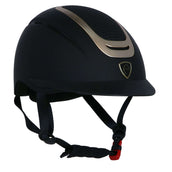 EQUITHÈME Casco da equitazione Honey Nero/Oro rosa