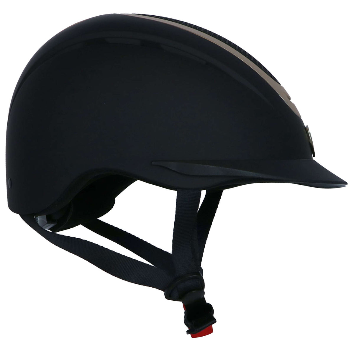 EQUITHÈME Casco da equitazione Honey Nero/Oro rosa