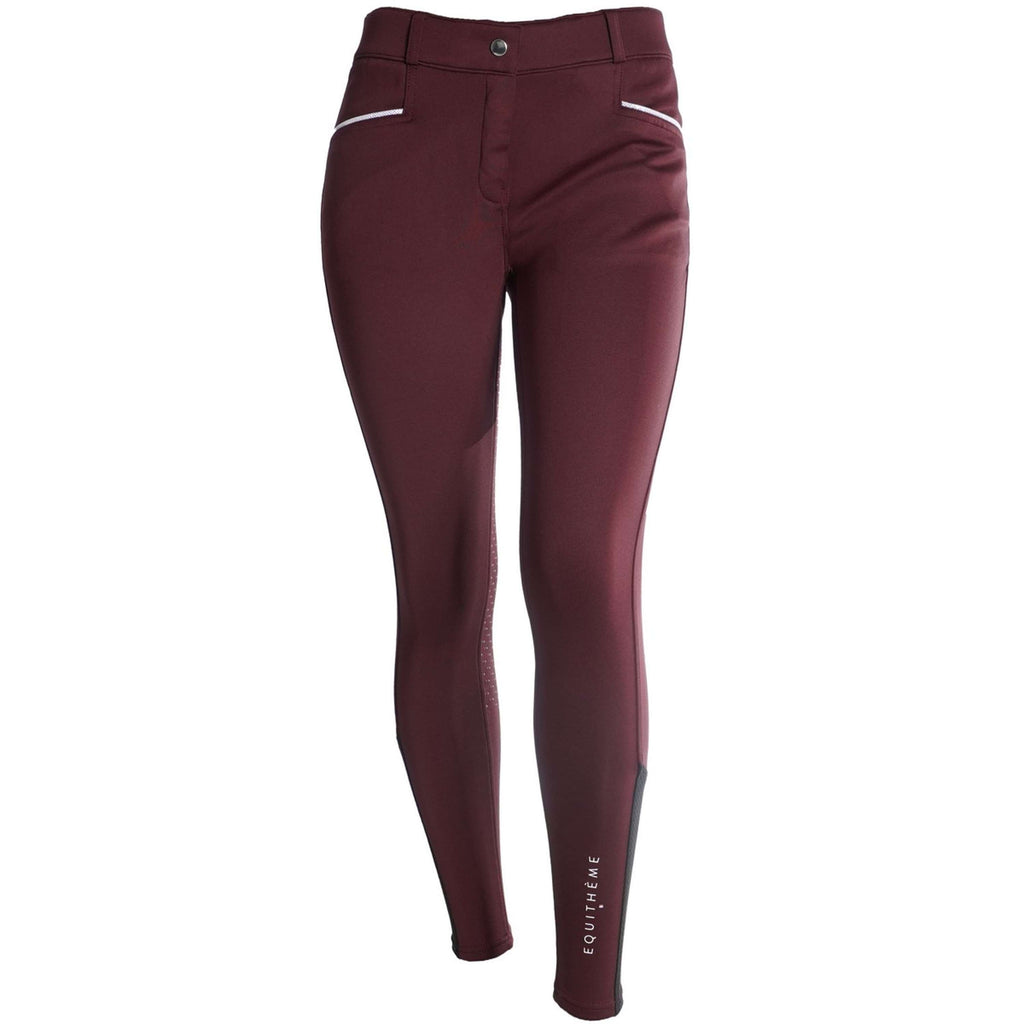 EQUITHÈME Pantaloni da Equitazione Claudine Bordeaux
