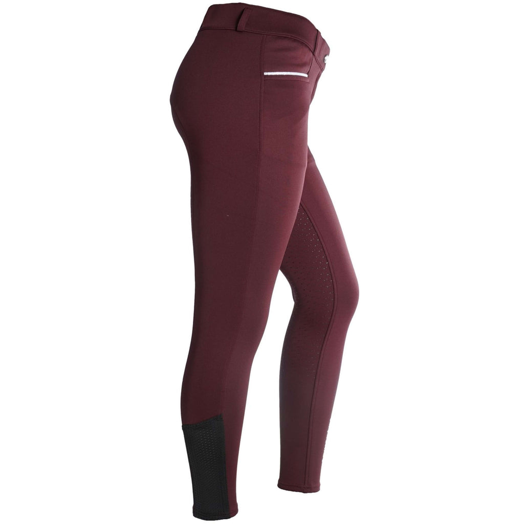 EQUITHÈME Pantaloni da Equitazione Claudine Bordeaux