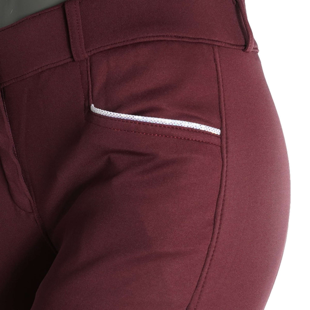 EQUITHÈME Pantaloni da Equitazione Claudine Bordeaux