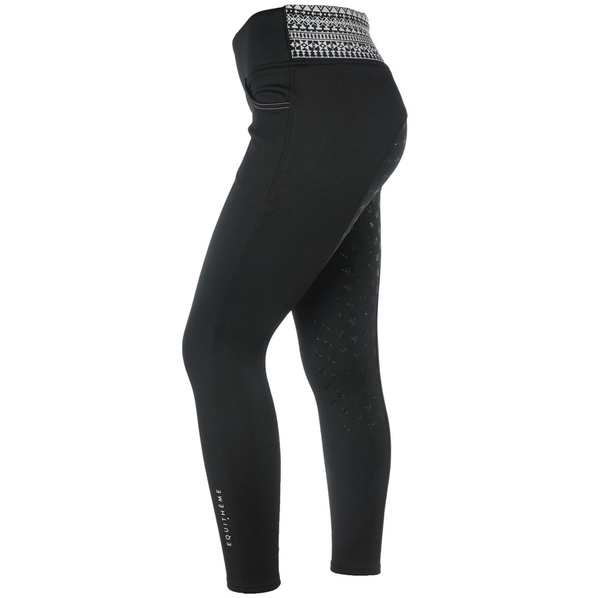 EQUITHÈME Leggings da Equitazione Tatiana Nero