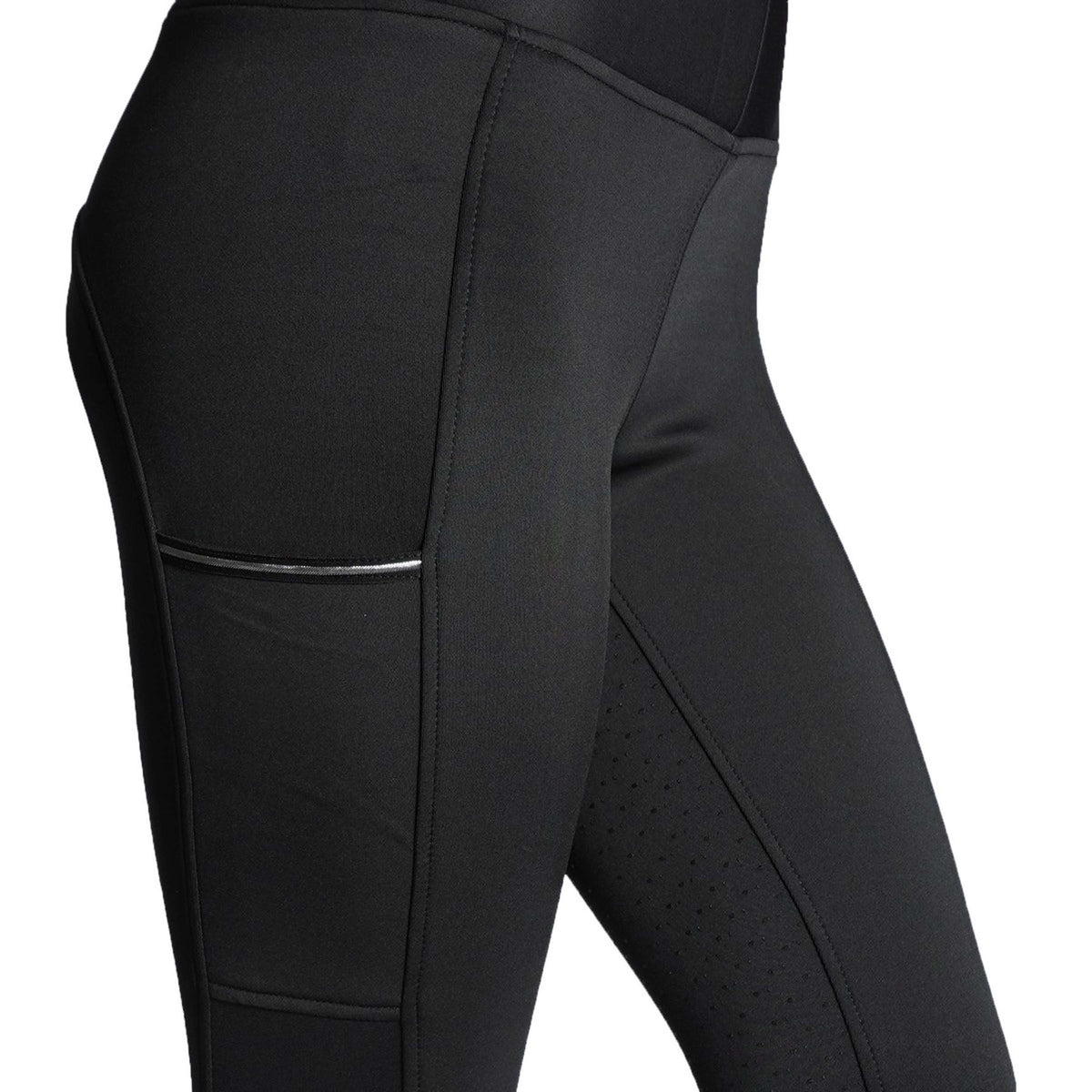 EQUITHÈME Leggings da Equitazione Brigitte Nero