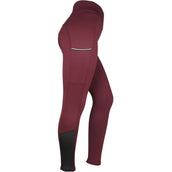 EQUITHÈME Leggings da Equitazione Brigitte Bordeaux