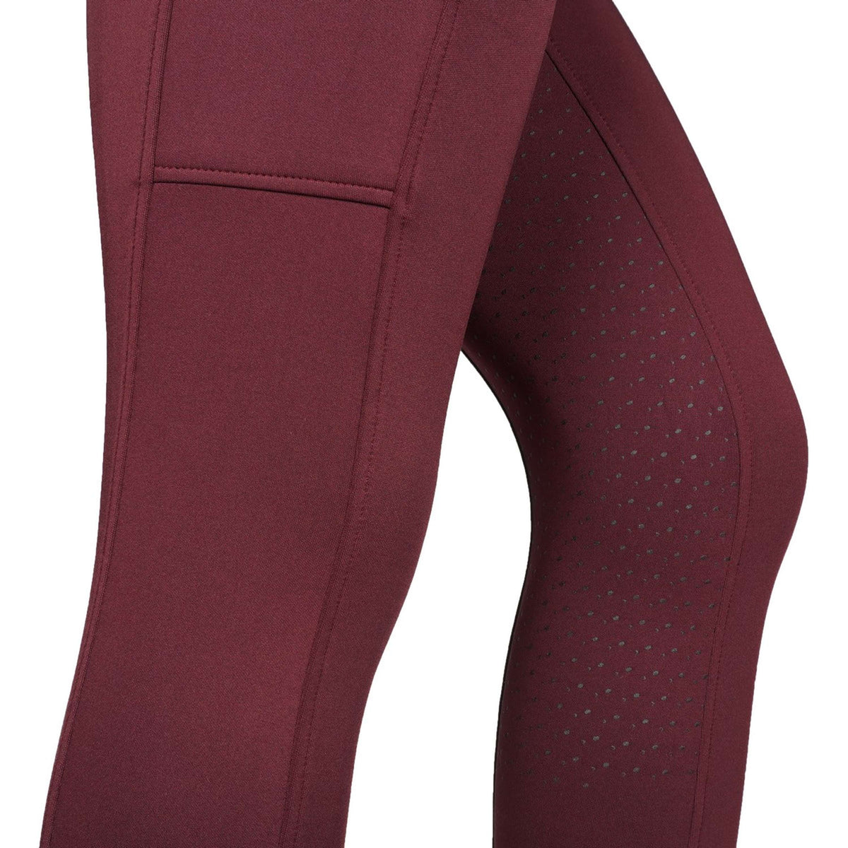 EQUITHÈME Leggings da Equitazione Brigitte Bordeaux