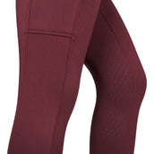 EQUITHÈME Leggings da Equitazione Brigitte Bordeaux