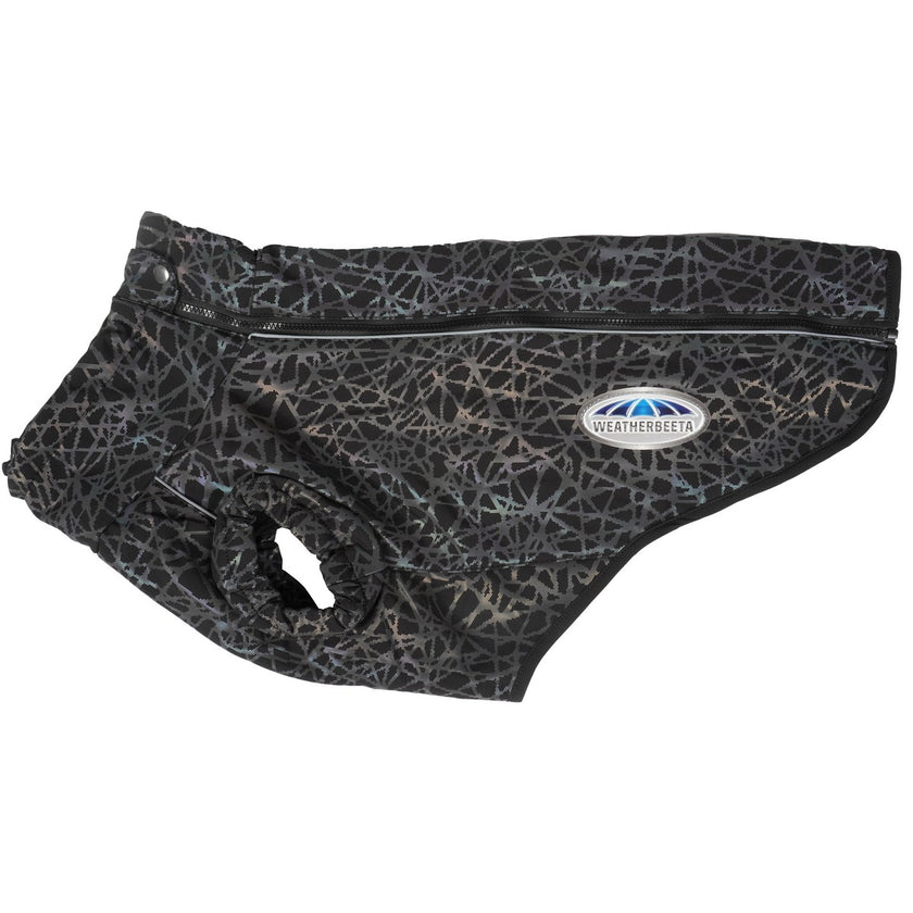 WeatherBeeta Cappotto per Cane ComFiTec Reflective Print Active Nero/Arcobaleno