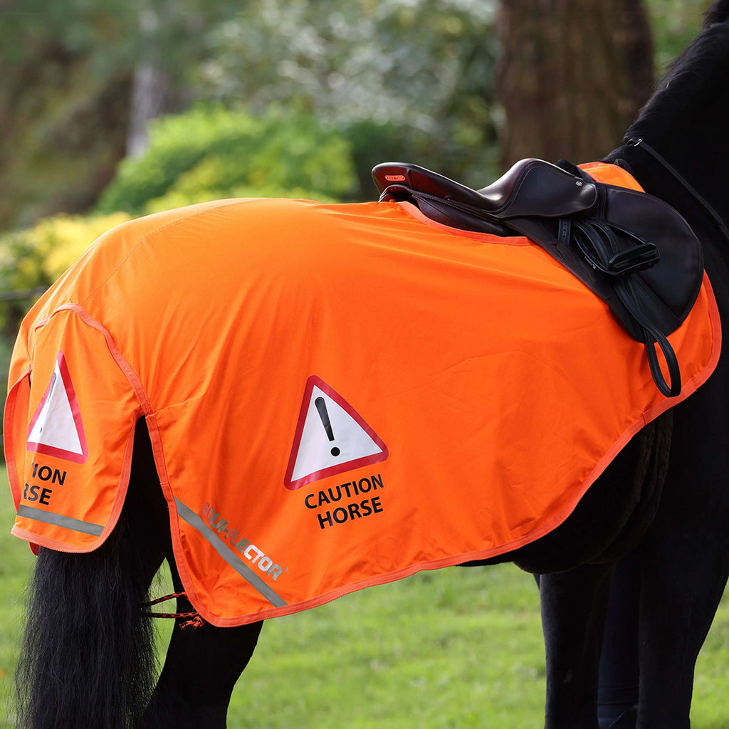 Equi-Flector by Shires Coperta da esercizio Mesh Arancia