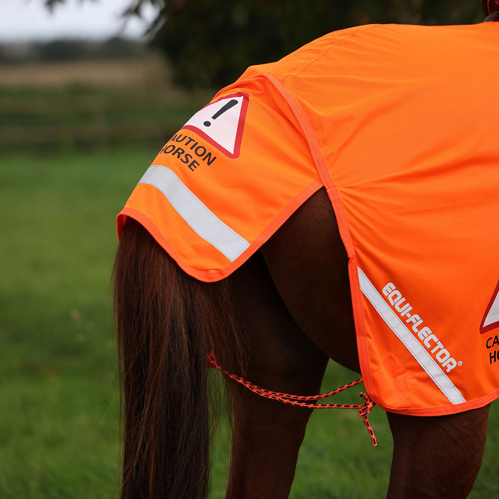 Equi-Flector by Shires Coperta da esercizio Mesh Arancia