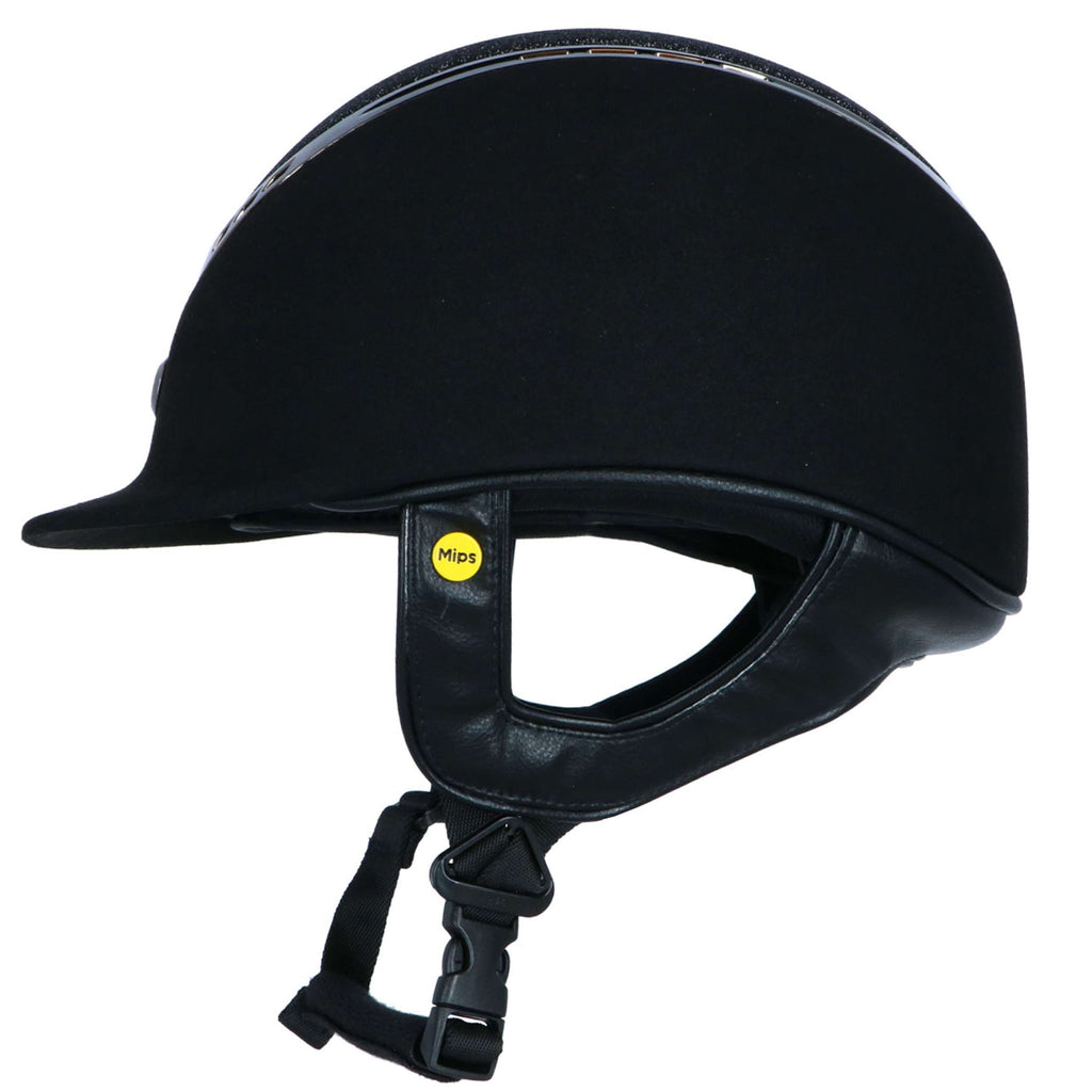 Back on Track Casco da equitazione EQ3 Pardus Microfiber Mips Nero
