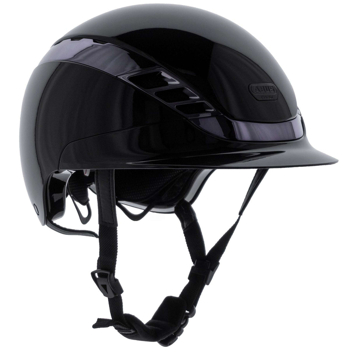 Pikeur Casco da equitazione AirLuxe CHROME Nero lucido