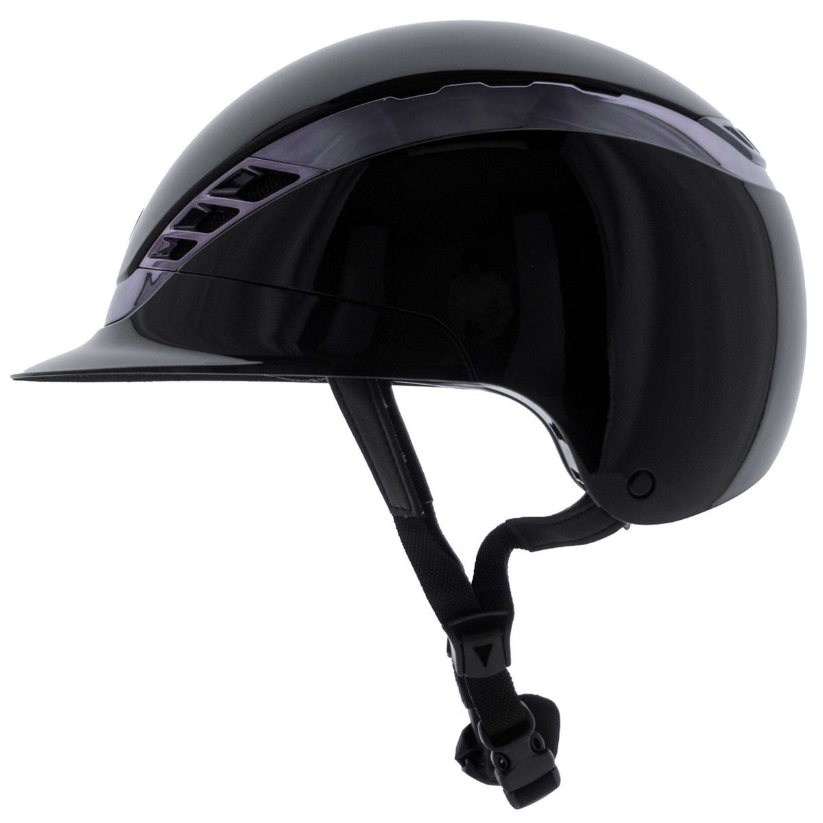 Pikeur Casco da equitazione AirLuxe CHROME Nero lucido